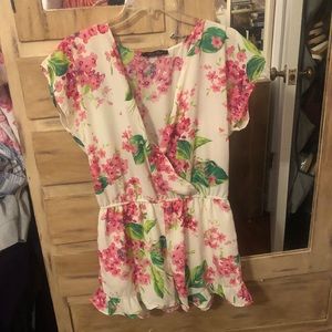 Floral/tropical romper